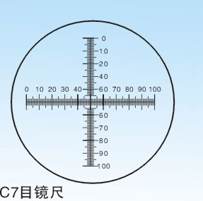 C7  ̰ 빰 ũ  C7   /C7 ocular microscope objective micrometer C7-type eyepiece